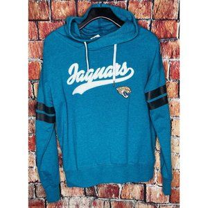 Jacksonville Jaguars NFL Teens Teal Hoodie Sweatshirt Pullover Girls Medium 7/9